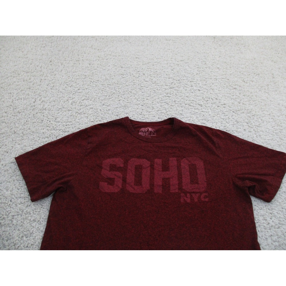 PRPS Shirt Mens XL Red New York Crew Soho NYC Outdoor Street Wear Designer Logo